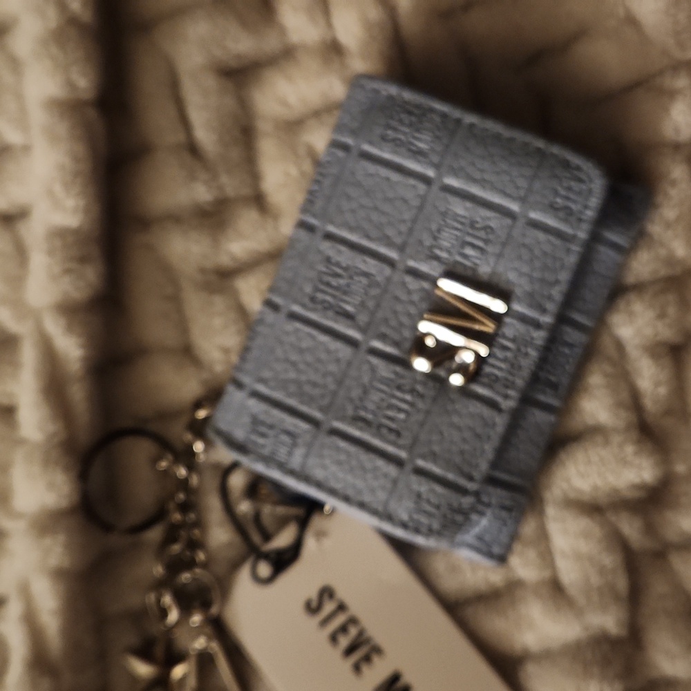Steve Madden Blue Small Wallet/clutch with Silver Accents